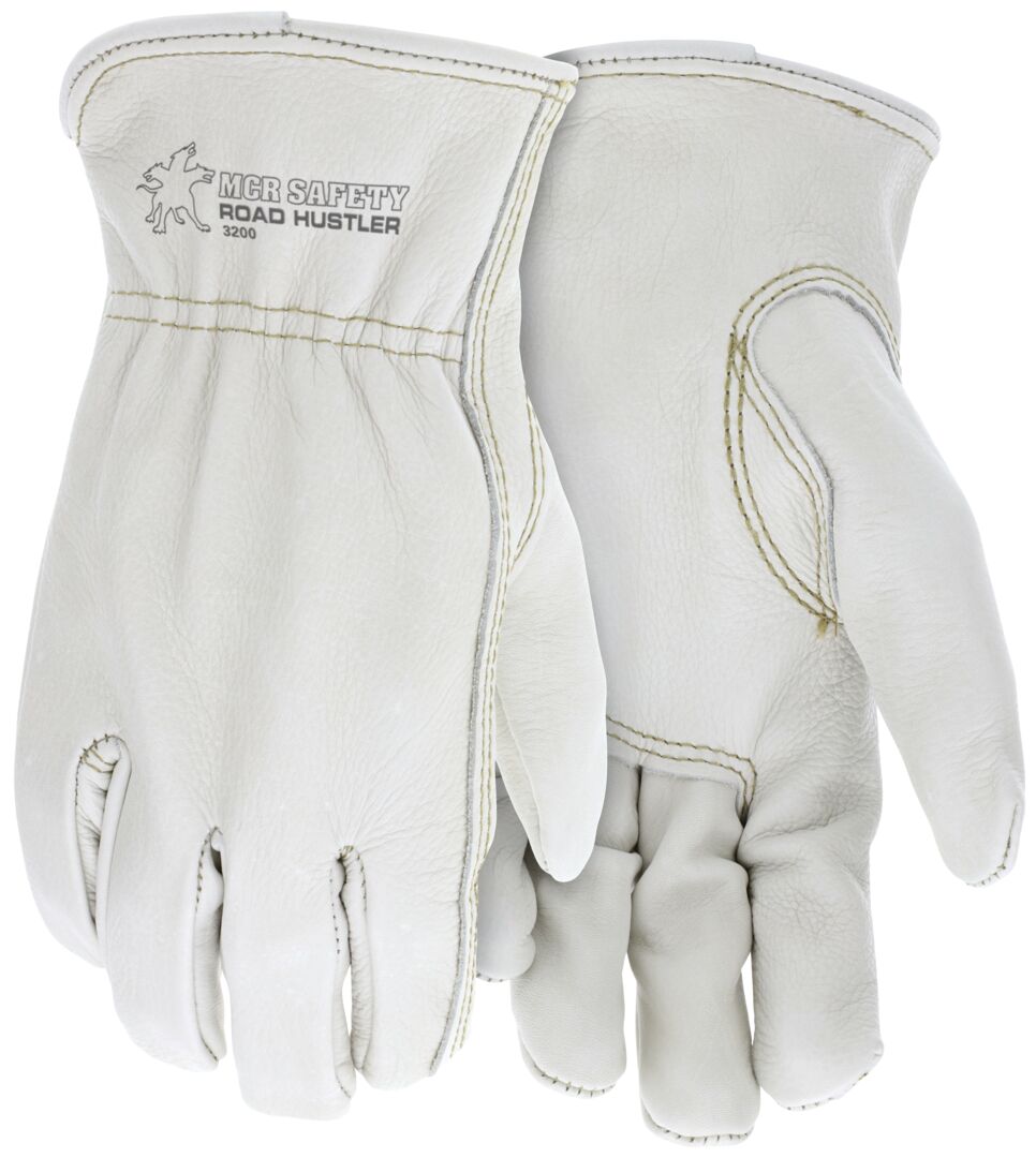 3200 – Road Hustler Premium Grain Leather Drivers Gloves