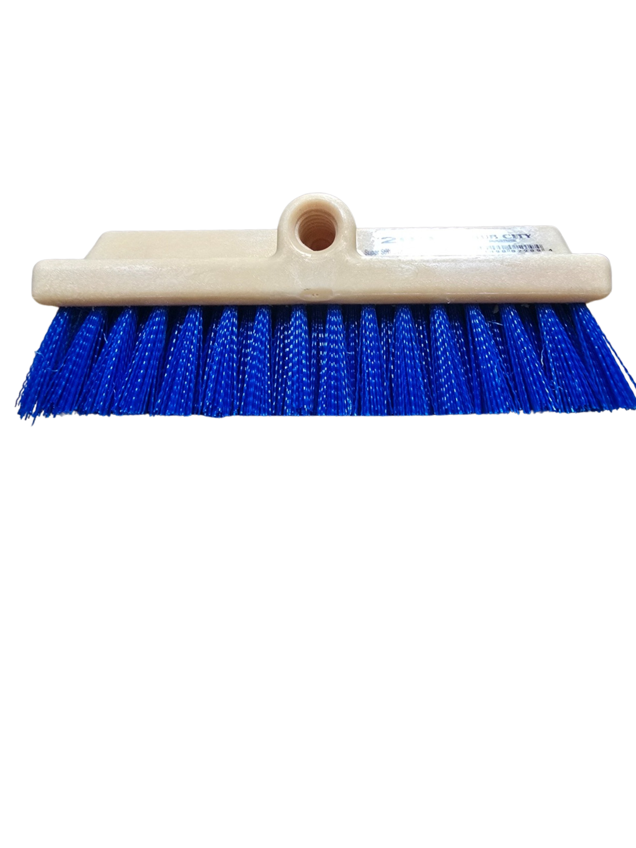 10" Bi-Level Stiff Blue Poly Wash Brush
