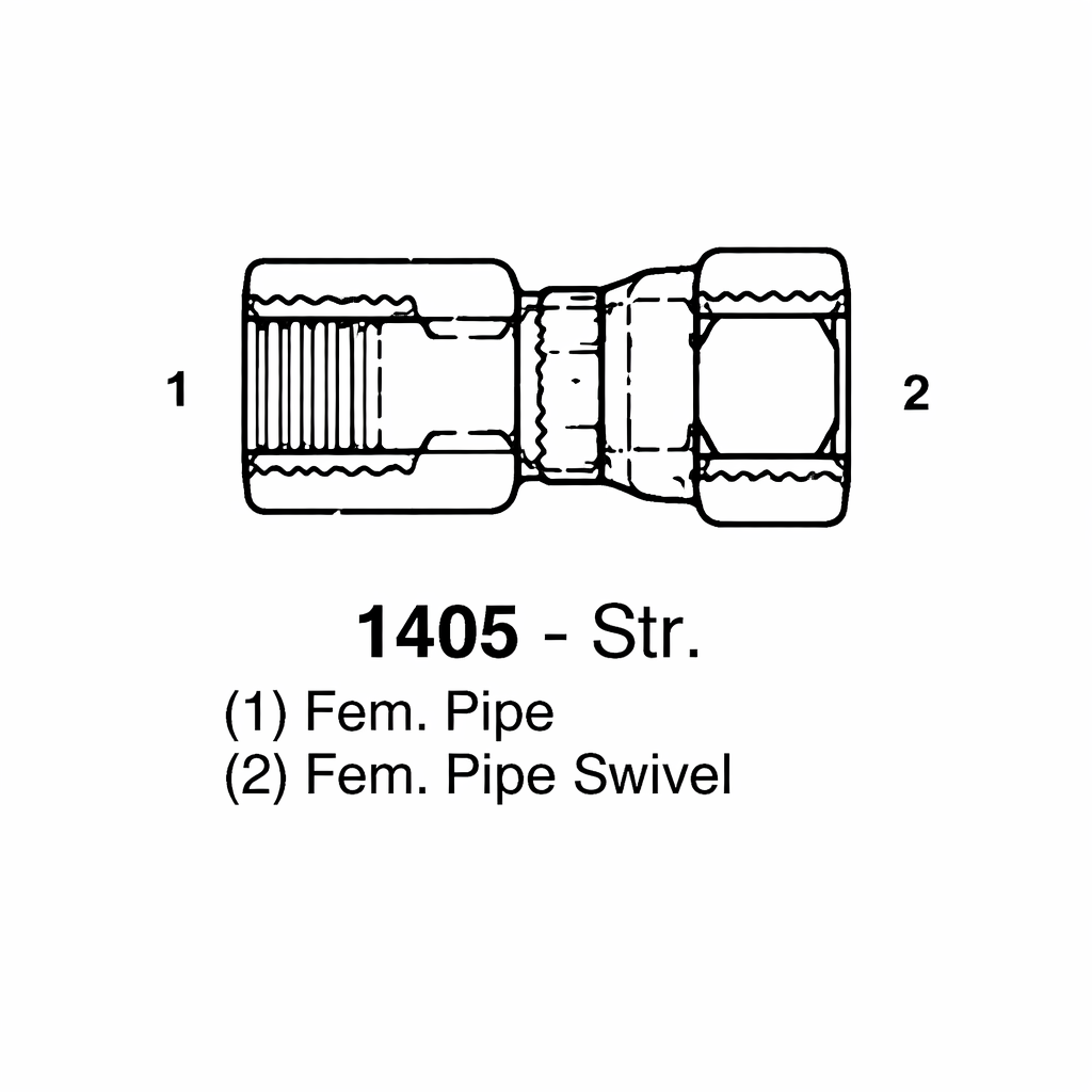 FEM Pipe Rigid X Fem Pipe Swivel