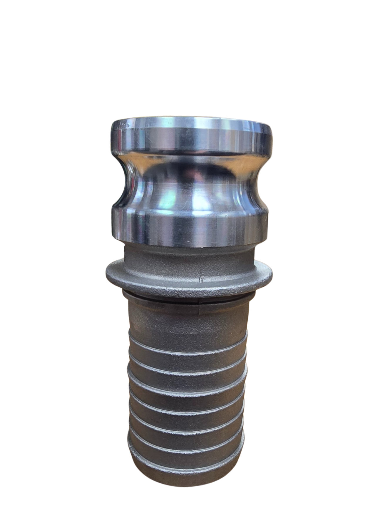 Type E Cam and Groove Adapter – Hose Shank x Male Camlock