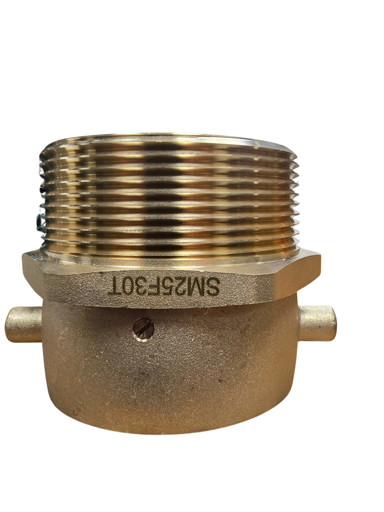2 1/2" FNST Swivel x 3" MNPT Brass Adapter