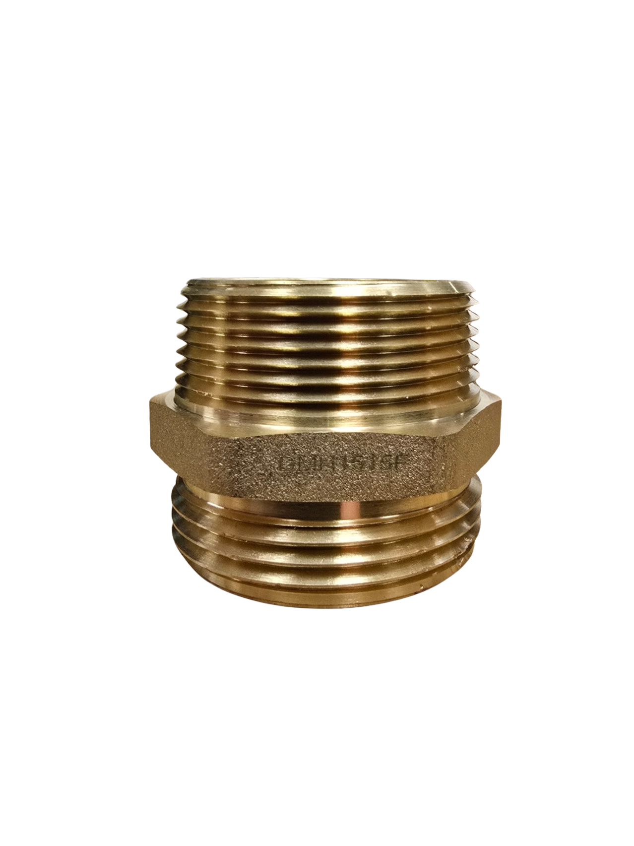 1 1/2" Male NPT x 1 1/2" Male NST Brass Adapter: