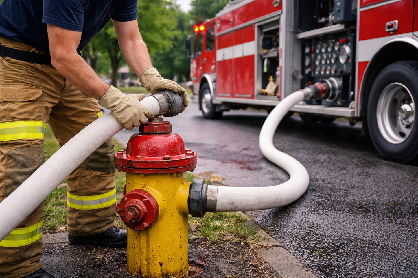 1 1/2" Double Jacket Mill Hose x 50ft