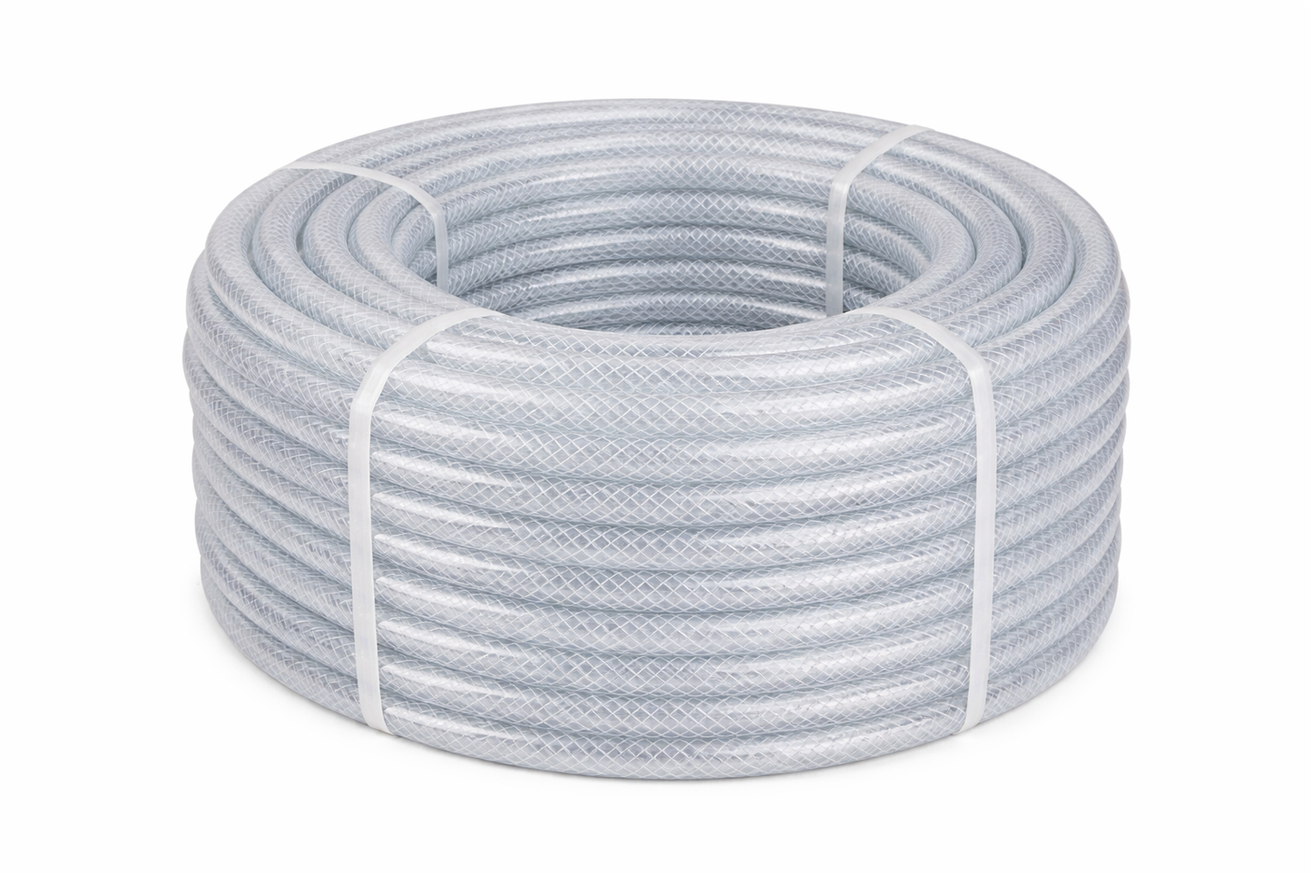 Clear Braided PVC NON FDA Hose (Sold Per Ft)(100ft Max Coils)