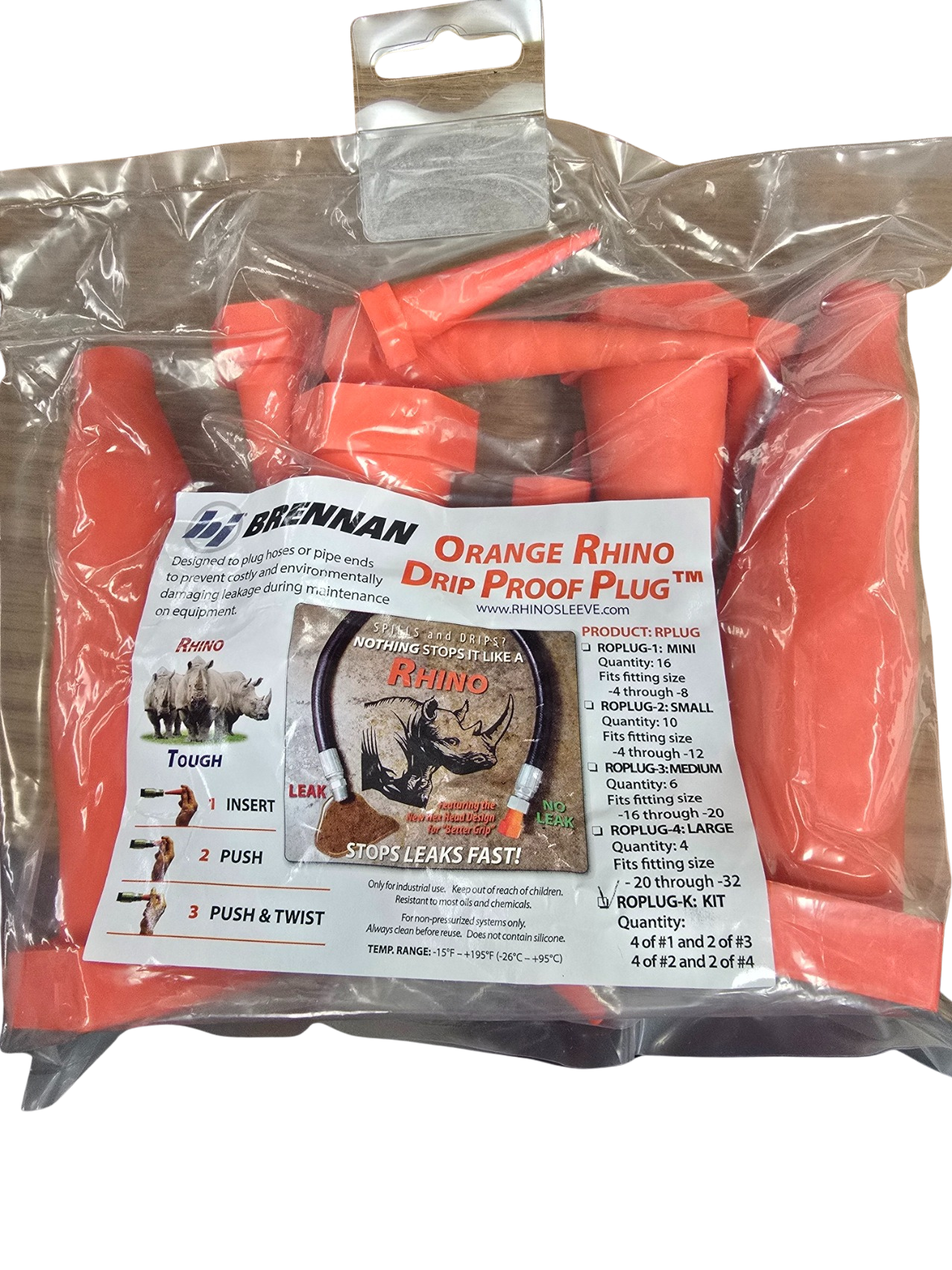 Orange Rhino Drip-Proof Plug Kit