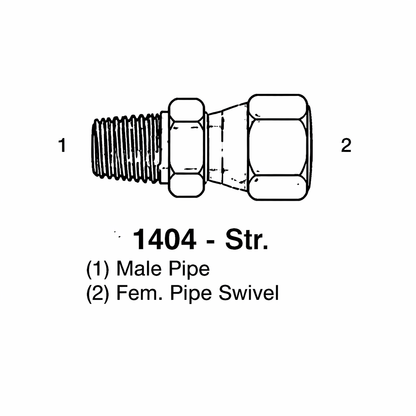 MALE PIPE X FEM PIPE SWIVEL ADAPTER
