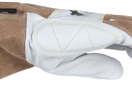 4890 – MCR Safety Premium Welding Gloves with Goatskin Palm and Kevlar® Stitching