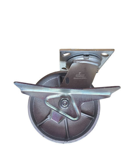 Swivel Caster – 4", 5", 6", 8" × 2" | Phenolic, TPR, Polyurethane, Cast Iron | Side/Total Lock or No Brake