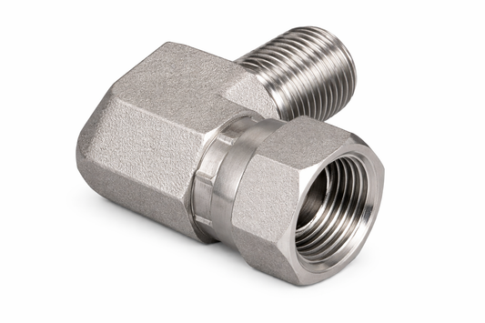 Male Pipe x Female Pipe Swivel 90° Elbow Adapter