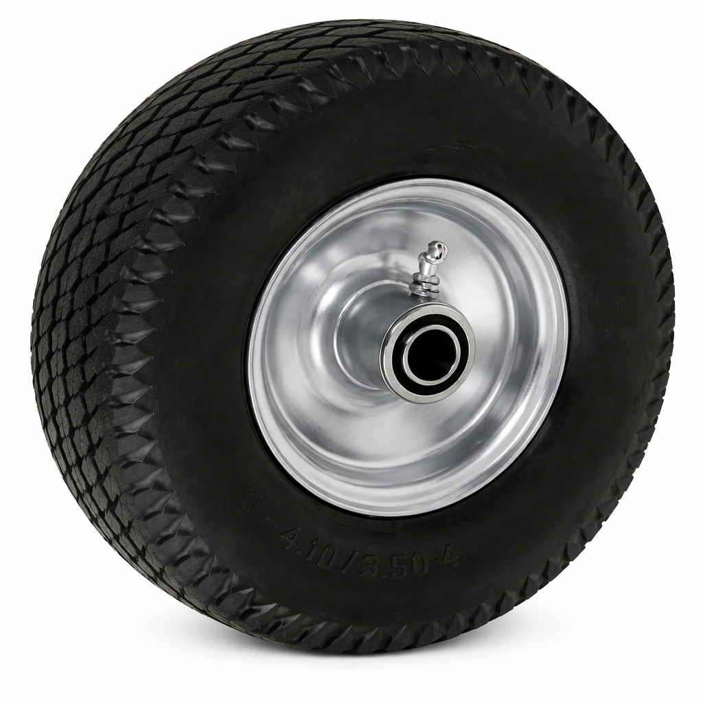 10" x 3"-4" Flat Free Foam Filled Tire