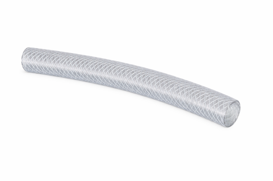 Clear Braided PVC NON FDA Hose  (Sold Per Ft)(100ft Max Coils)