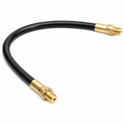 3/16" ID Grease Whip Hose Assembly – 1/8" MPT x 1/8" MPT
