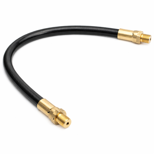 3/16" ID Grease Whip Hose Assembly – 1/8" MPT x 1/8" MPT