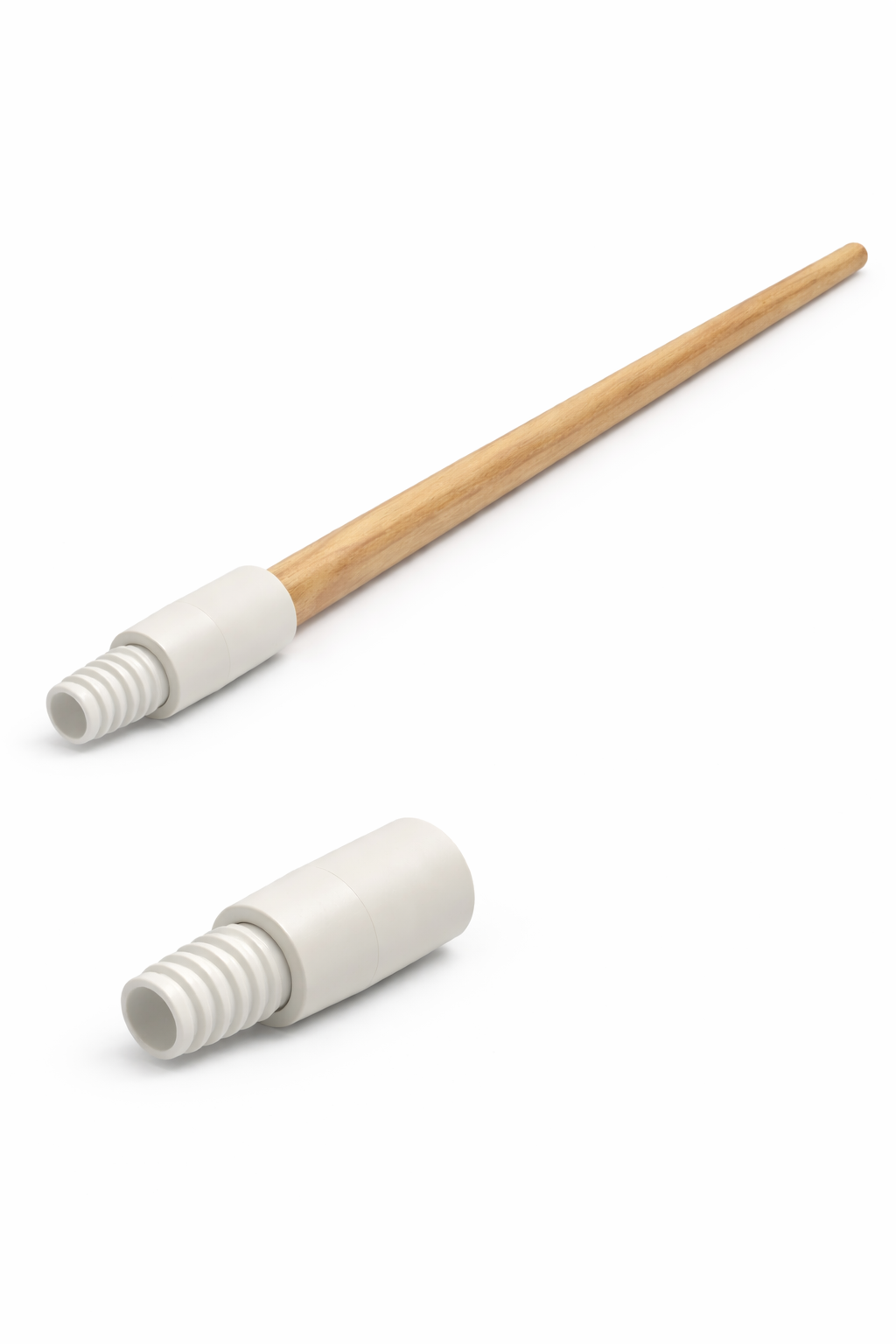 60" Wooden Handle With Poly Tip