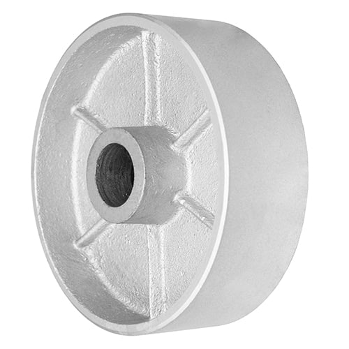 Steel Caster Wheel – 2" Tread Width (4", 5", 6", 8") – No Bearing