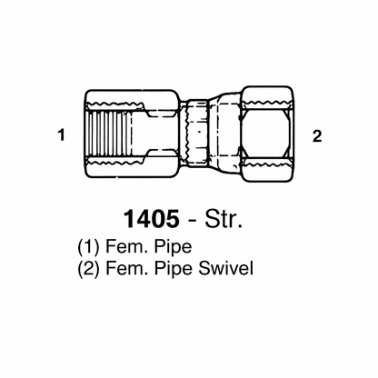 FEM Pipe Rigid X Fem Pipe Swivel