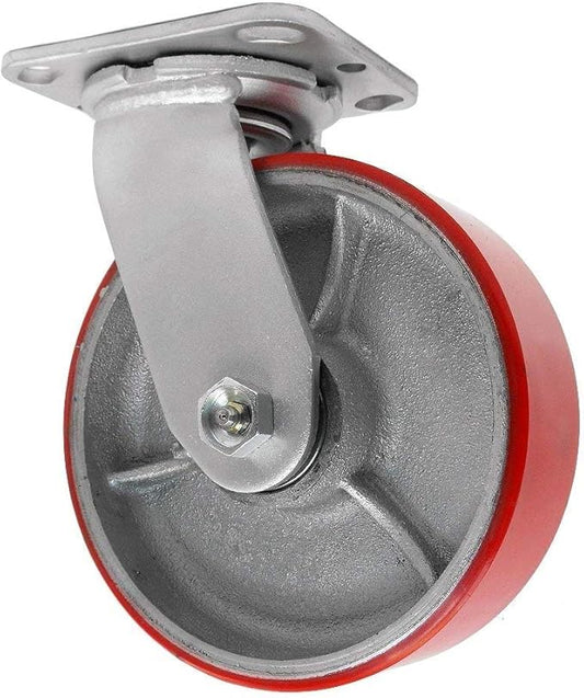 6" Polyurethane Swivel Caster – 1200 lb Capacity