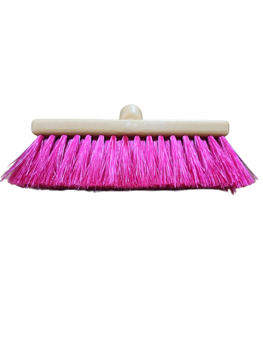 10" Bi-Level soft red nylon wash brush