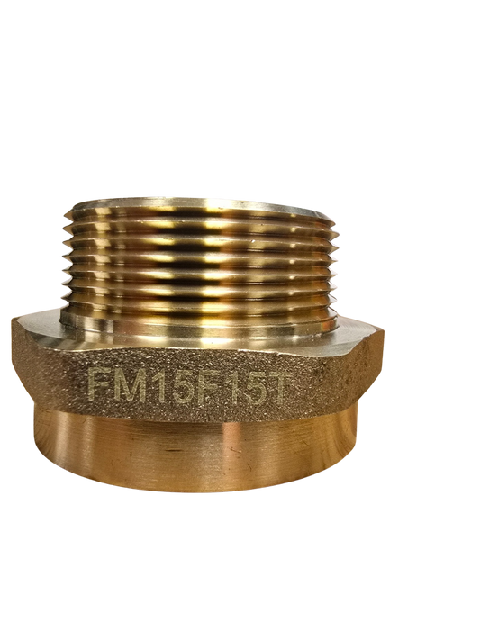 1 1/2" FNST x 1 1/2" MNPT Brass Adapter
