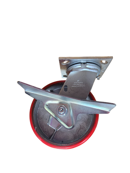 Swivel Caster – 4", 5", 6", 8" × 2" | Phenolic, TPR, Polyurethane, Cast Iron | Side/Total Lock or No Brake