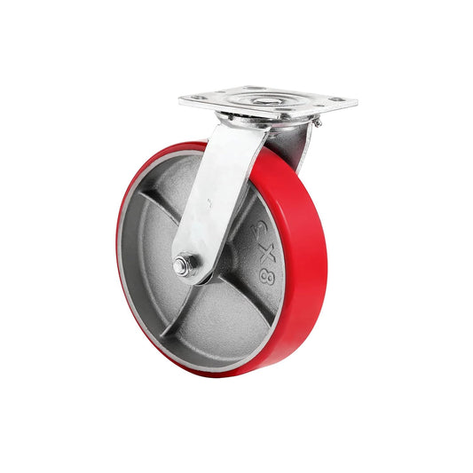 8" Polyurethane Swivel Caster – 1250 lb Capacity