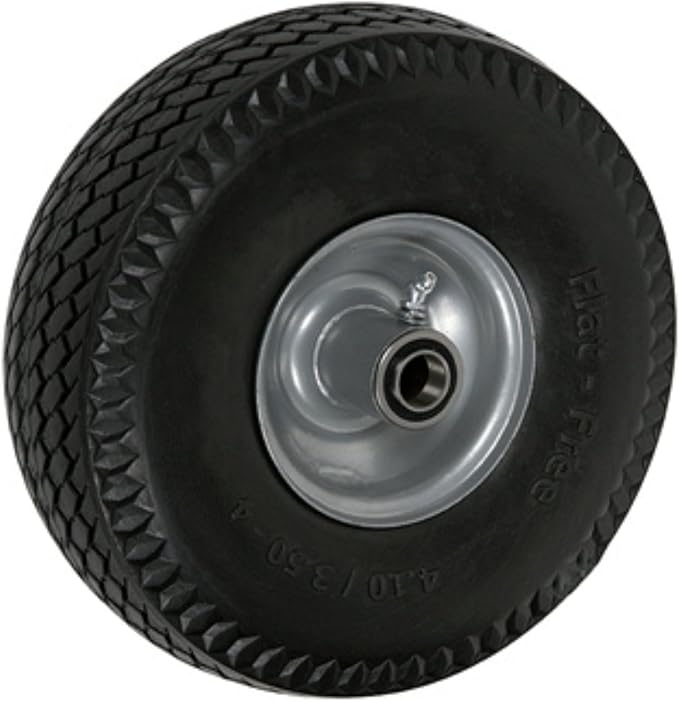 10" x 3"-4" Flat Free Foam Filled Tired