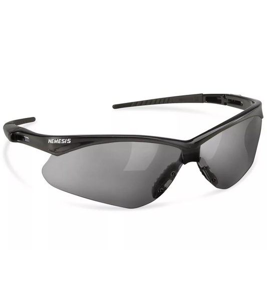 KleenGuard™ Nemesis® Safety Glasses – Black Frame, Smoke Lens