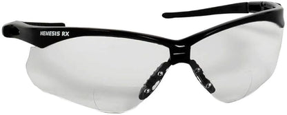 KleenGuard™ Nemesis® Safety Glasses – Black Frame, Clear 2.0 Diopter Lens