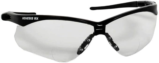 KleenGuard™ Nemesis® Safety Glasses – Black Frame, Clear 2.5 Diopter Lens