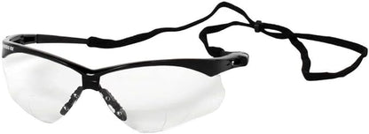 KleenGuard™ Nemesis® Safety Glasses – Black Frame, Clear 2.0 Diopter Lens
