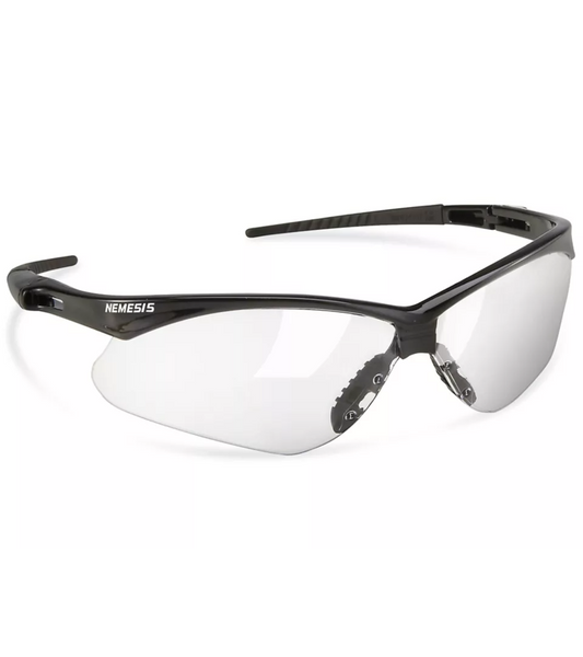 KleenGuard™ Nemesis® Safety Glasses – Black Frame, Clear Anti-Fog Lens