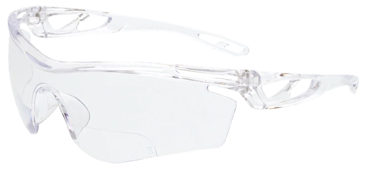 Clear Safety Glasses with 1.5 Magnifier