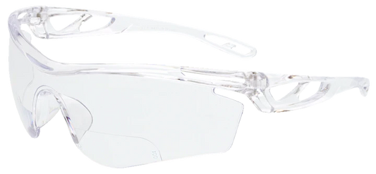 Clear Safety Glasses with 1.5 Magnifier