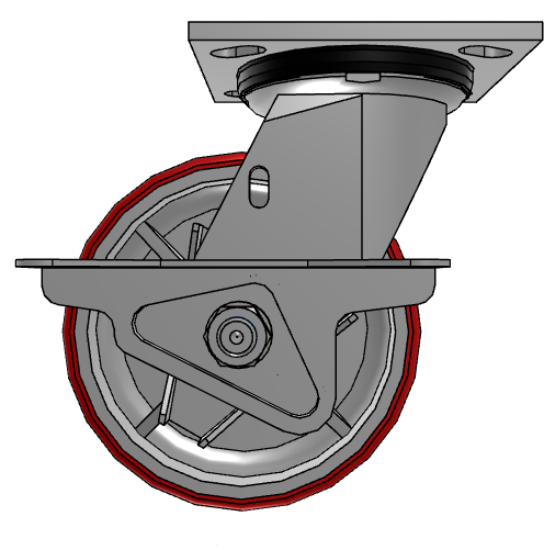 5" Polyurethane Swivel Caster – 1000 lb Capacity