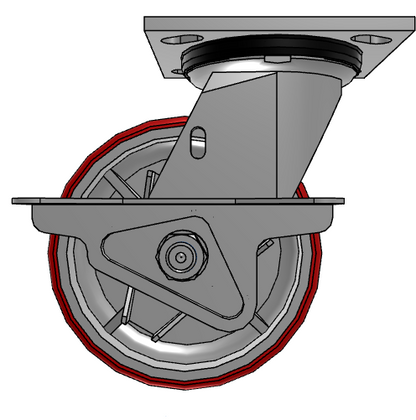 5" Polyurethane Swivel Caster – 1000 lb Capacity