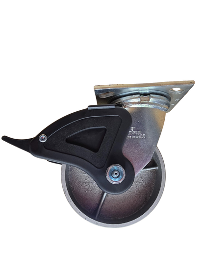 Swivel Caster – 4", 5", 6", 8" × 2" | Phenolic, TPR, Polyurethane, Cast Iron | Side/Total Lock or No Brake