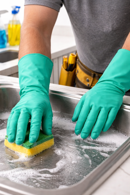 5319E – Nitri-Chem™ Flock Lined Green Nitrile Gloves