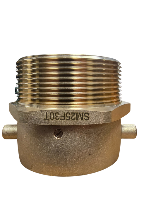 2 1/2" FNST Swivel x 3" MNPT Brass Adapter