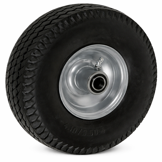 10" x 3"-4" Flat Free Foam Filled Tire