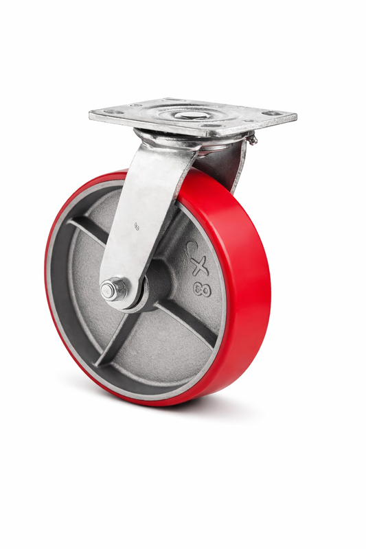 8" Polyurethane Swivel Caster – 1250 lb Capacity